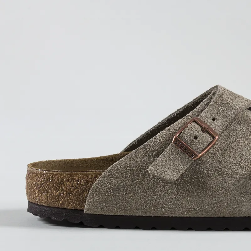 Birkenstock Womens Zurich Suede Leather Regular Fit Sandals Taupe-5