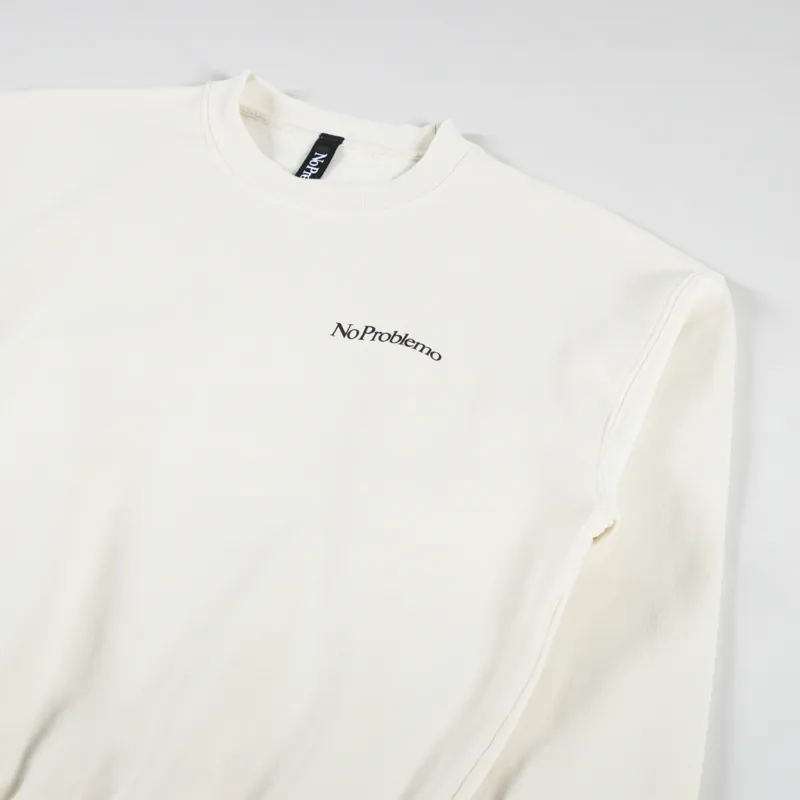 No Problemo Mini Problemo Sweatshirt Ecru-2