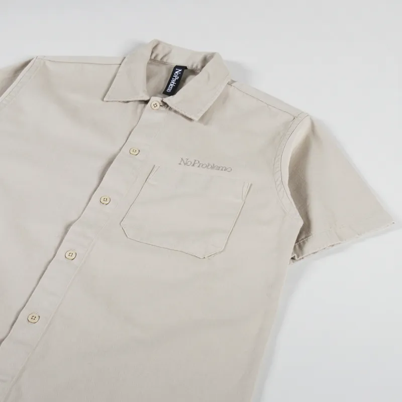 No Problemo Mini Problemo Work Shirt Ecru-1