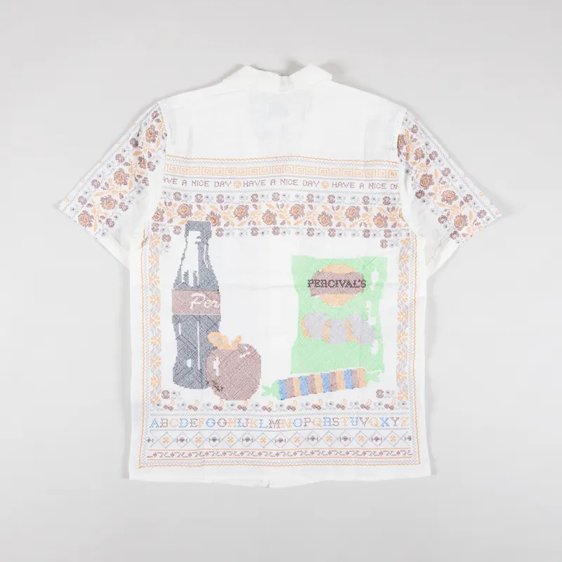 Percival Meal Deal Cuban Shirt White-1