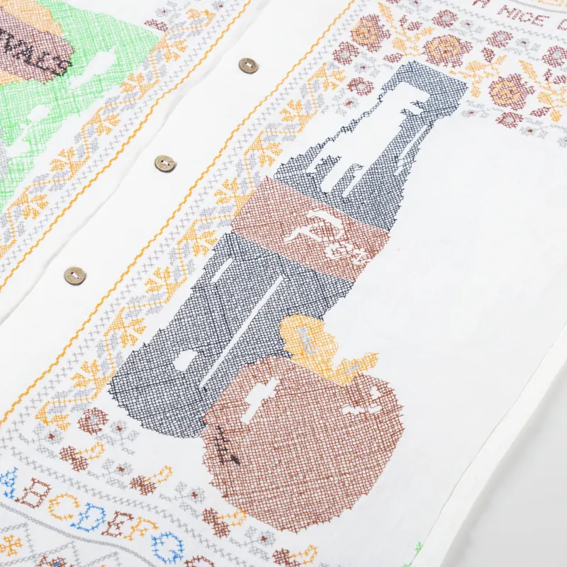 Percival Meal Deal Cuban Shirt White-5