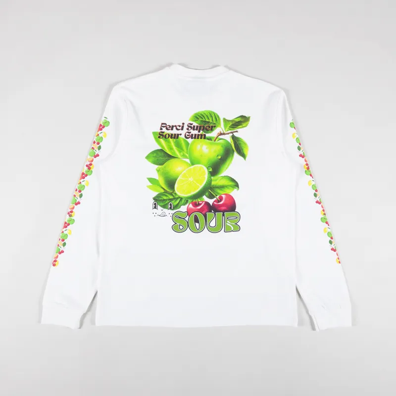 Percival Sour Fruits Long Sleeve T Shirt White