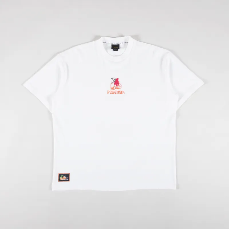 Percival Lemon Kreme Oversized T Shirt White-1
