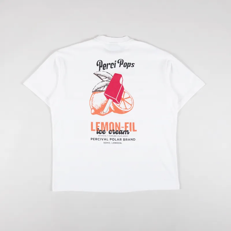 Percival Lemon Kreme Oversized T Shirt White