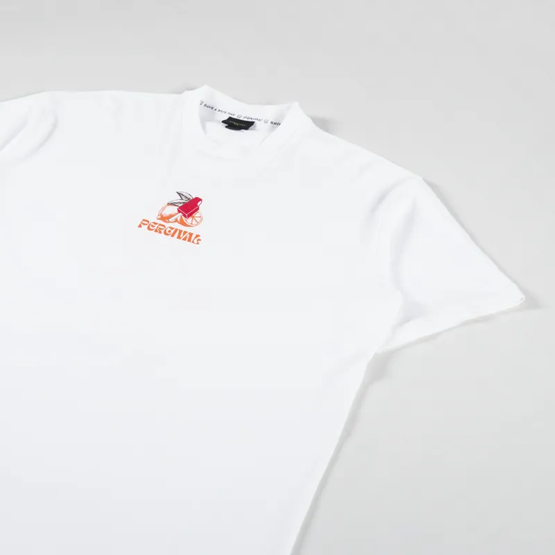Percival Lemon Kreme Oversized T Shirt White-3