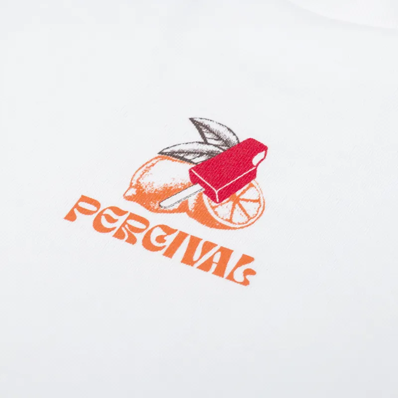 Percival Lemon Kreme Oversized T Shirt White-5
