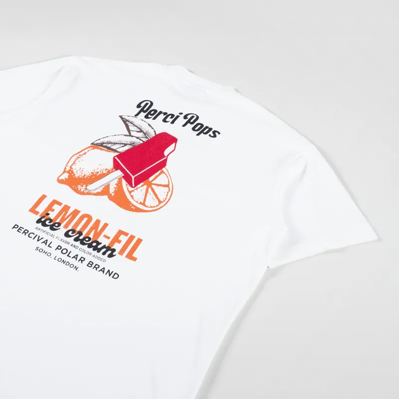 Percival Lemon Kreme Oversized T Shirt White-2