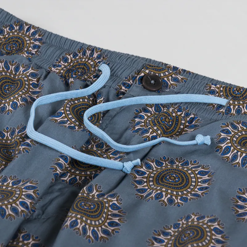 Universal Works Hi Water Trouser Smoke Blue Regal Print-4