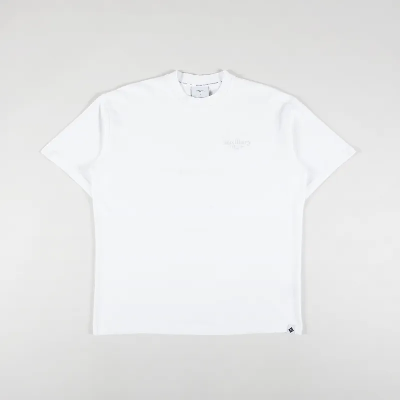 Percival Alfresco Oversized Auxiliary T Shirt White-1