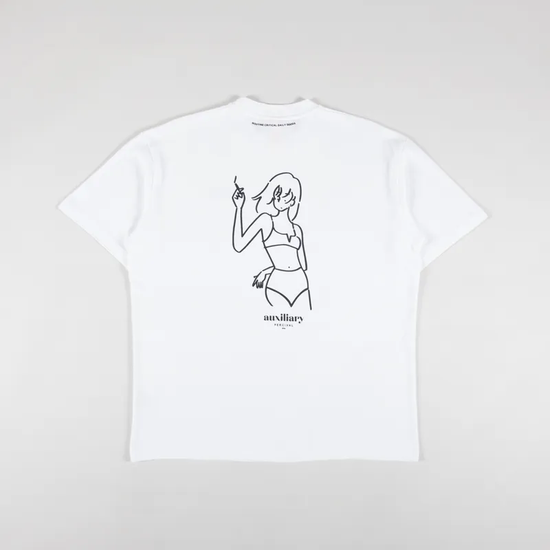 Percival Alfresco Oversized Auxiliary T Shirt White