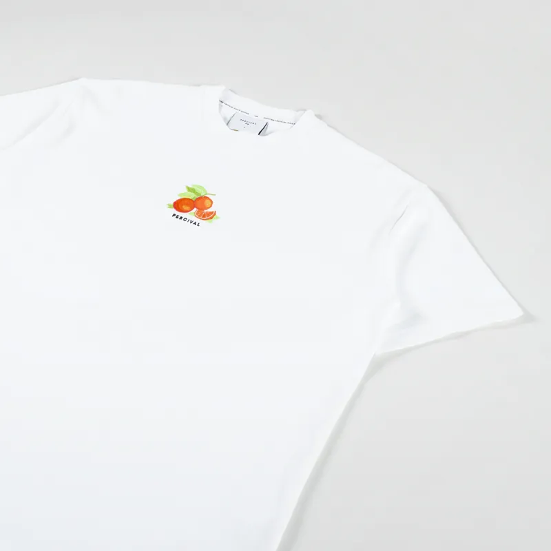 Percival Citrus Oversized Auxiliary T Shirt White-2