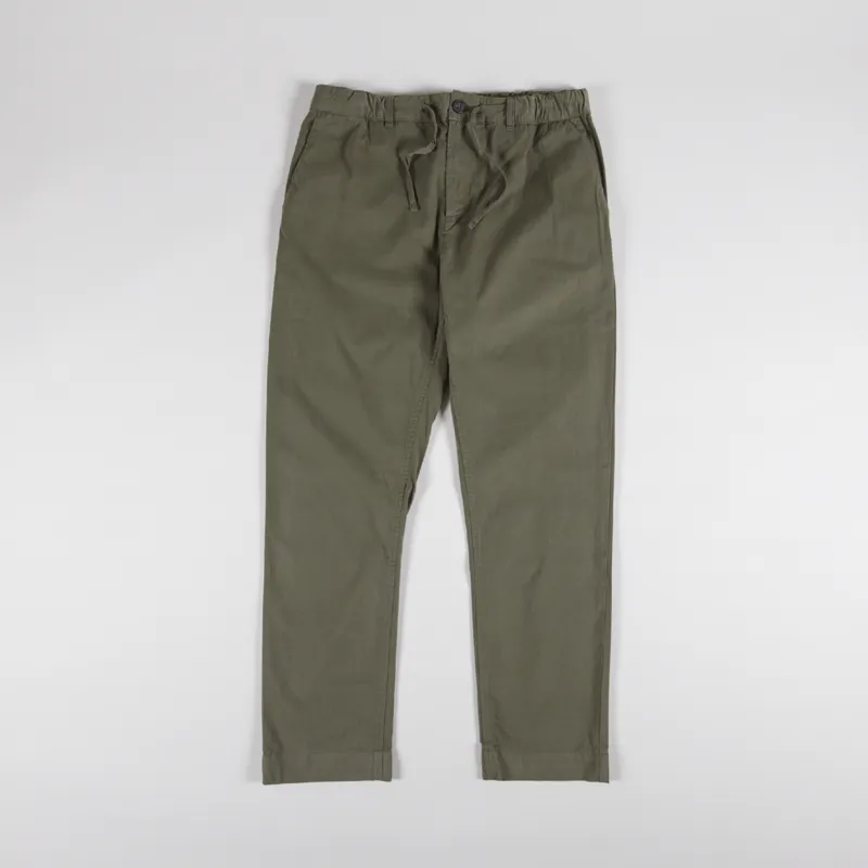 Kestin Inverness Trouser Olive Cotton Twill-1