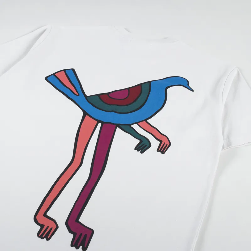 By Parra Pigeon Legs T Shirt Light Grey-2