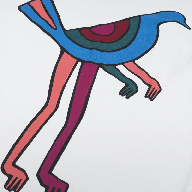 By Parra Pigeon Legs T Shirt Light Grey-4