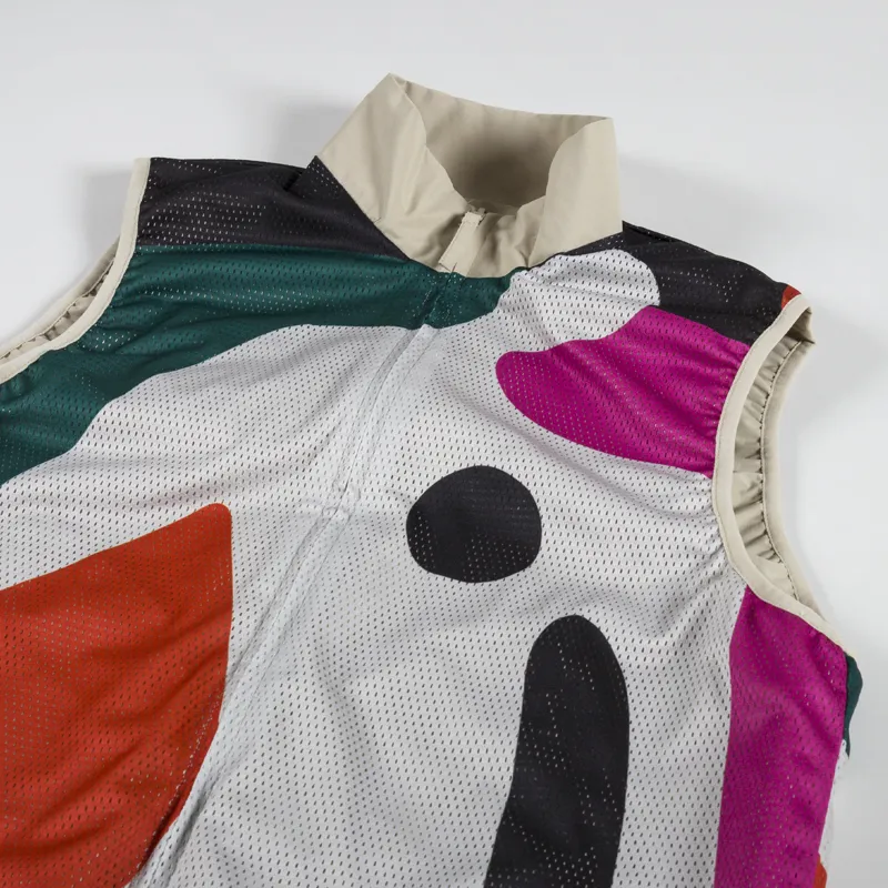 By Parra Ghost Cave Reversible Vest Tan-7