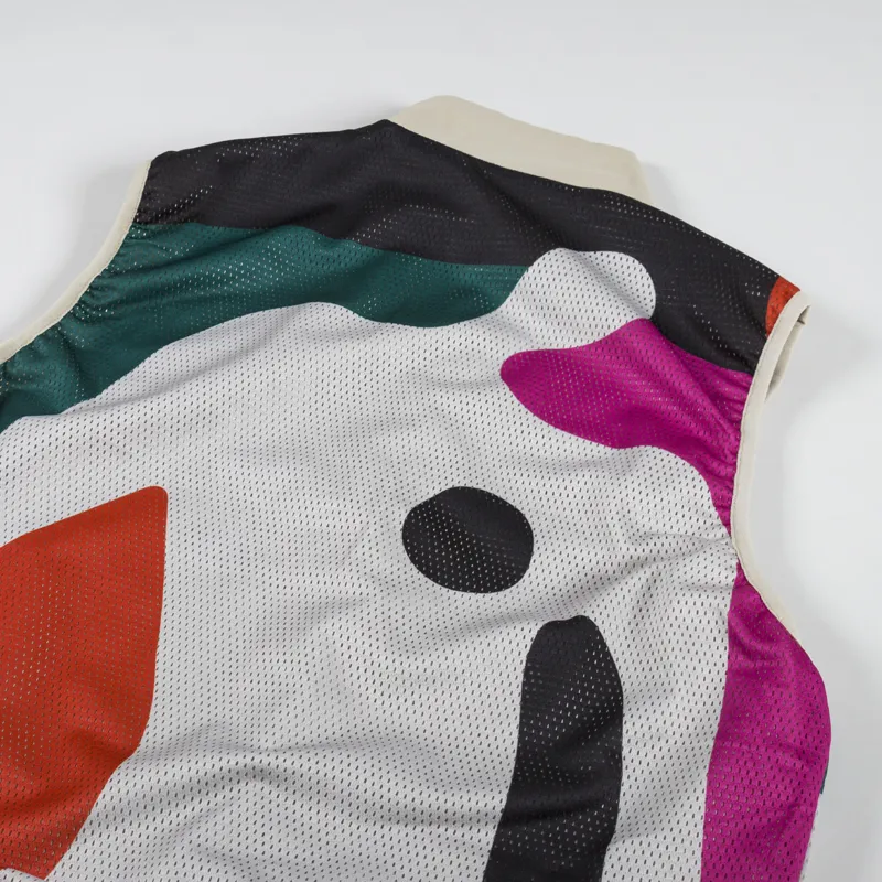By Parra Ghost Cave Reversible Vest Tan-9