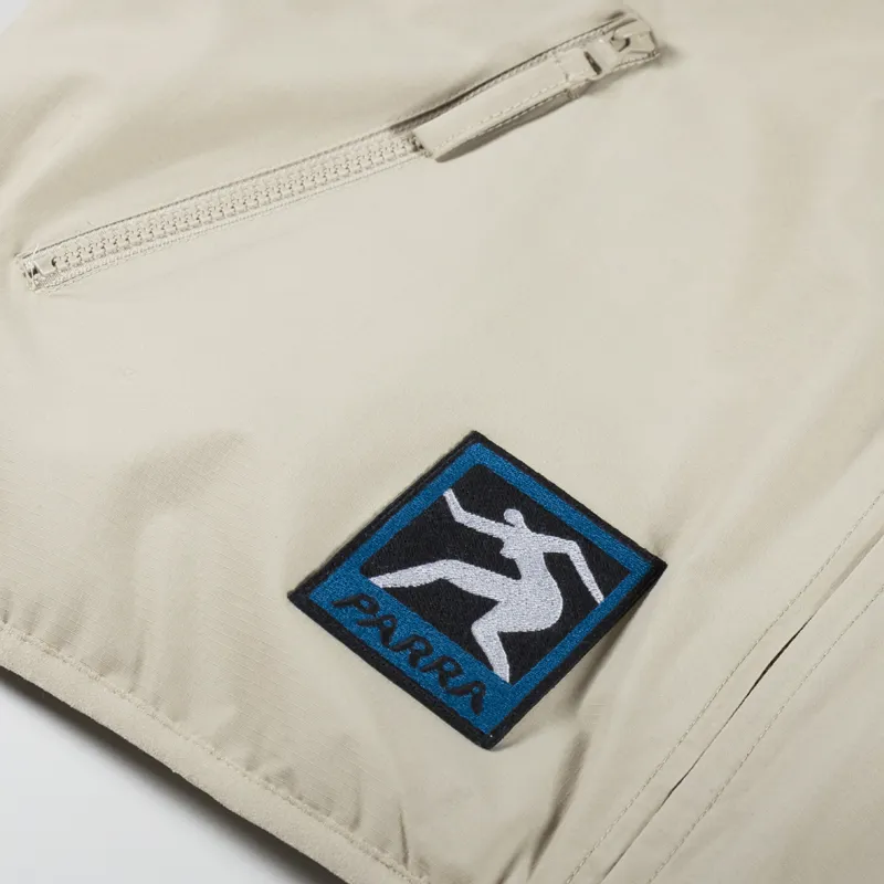 By Parra Ghost Cave Reversible Vest Tan-11