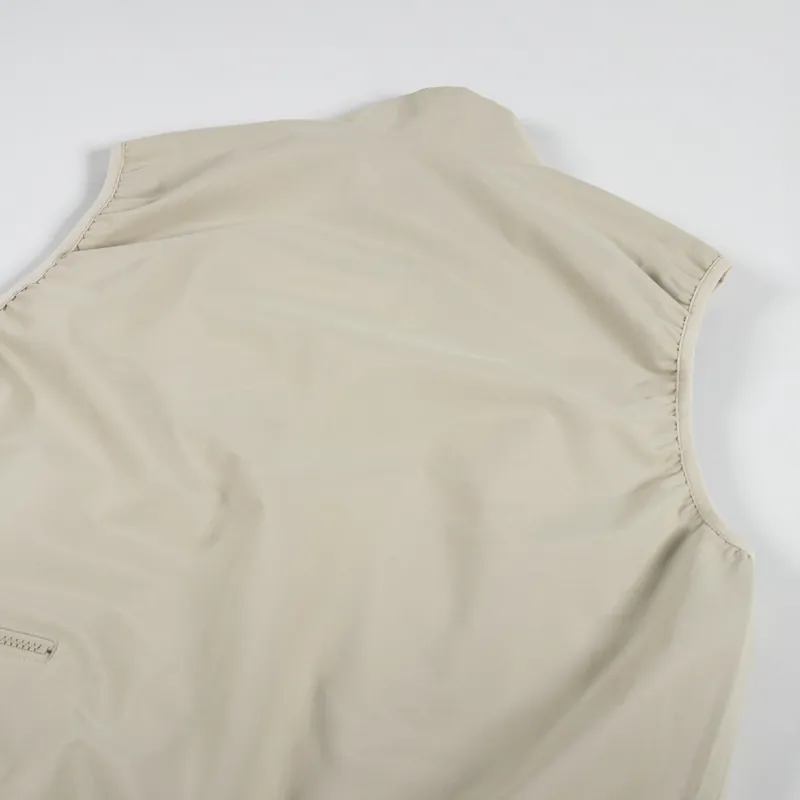 By Parra Ghost Cave Reversible Vest Tan-6
