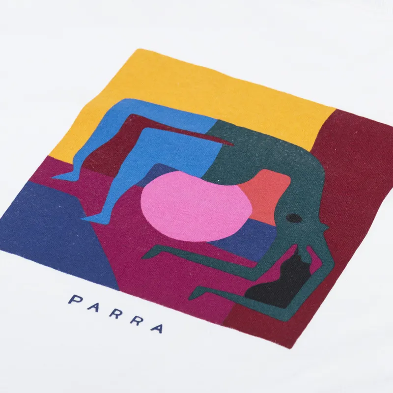 By Parra Yoga Balled T Shirt White-2