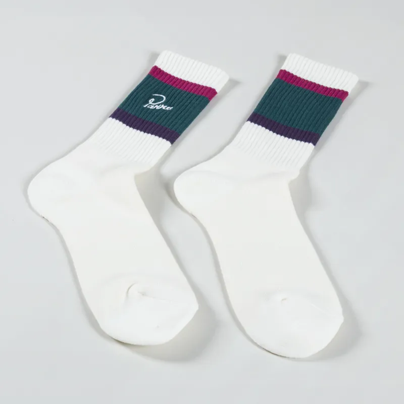 By Parra The Usual Crew Socks White-1