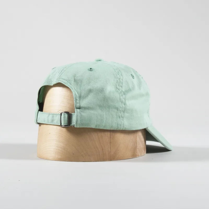 By Parra Script Logo 6 Panel Hat Sage Green-3