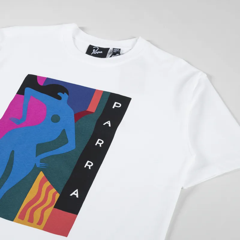 By Parra Bleached And Blank T Shirt White-1