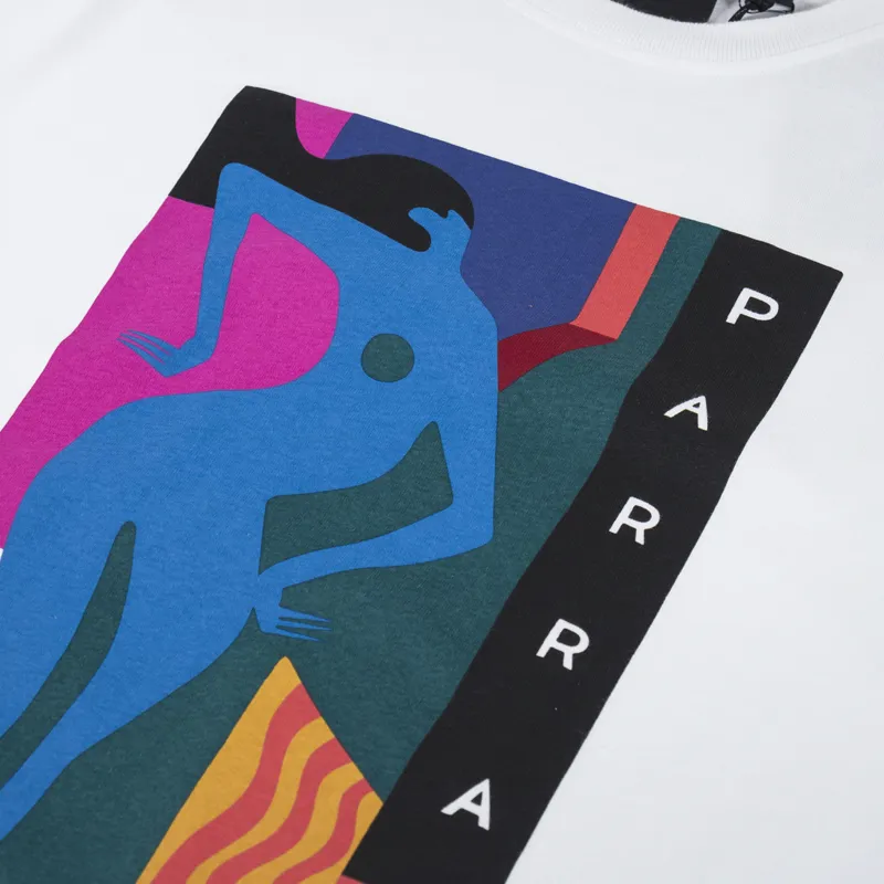 By Parra Bleached And Blank T Shirt White-2