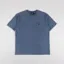 By Parra Script Logo T Shirt Washed Blue