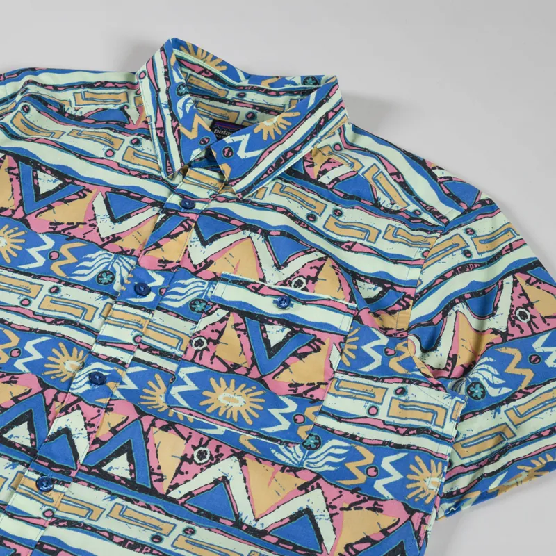 Patagonia Go To Shirt High Hopes Geo Salamander Green-1