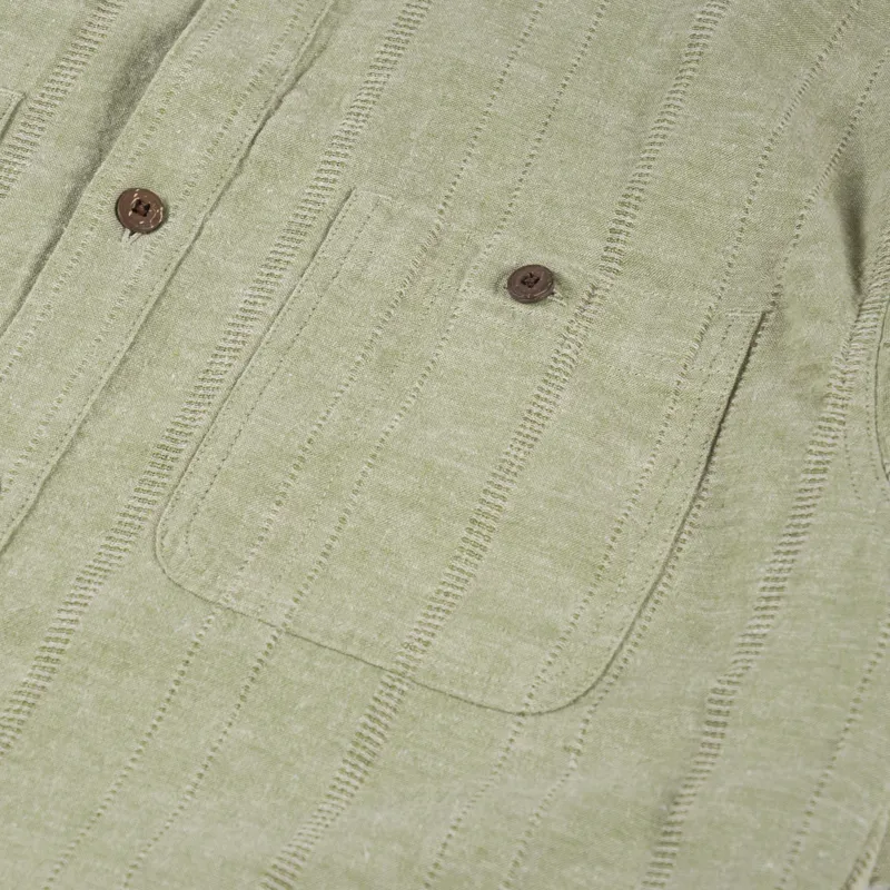 Patagonia Back Step Shirt Swell Dobby Buckhorn Green