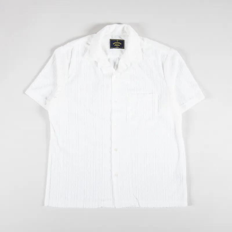Portuguese Flannel Beach Club Shirt Ecru