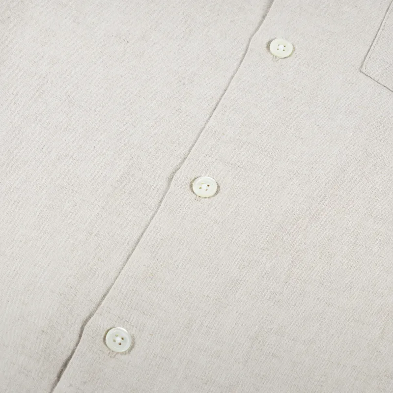 Portuguese Flannel Ocean Shirt Ecru-6