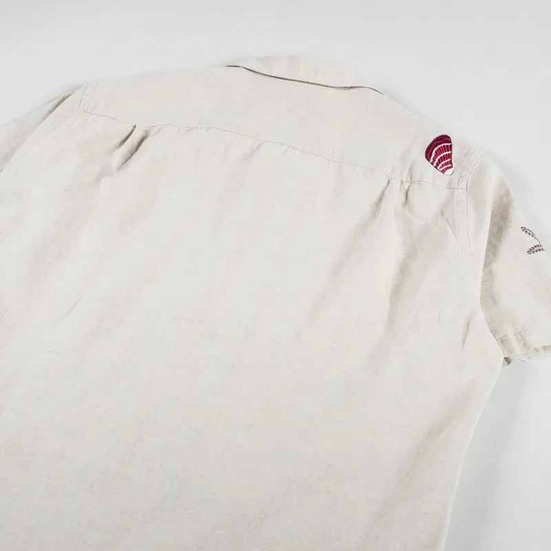 Portuguese Flannel Ocean Shirt Ecru-3