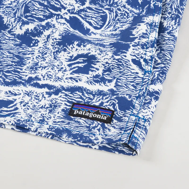 Patagonia Womens Barely Baggies Shorts Crash Endless Blue-6