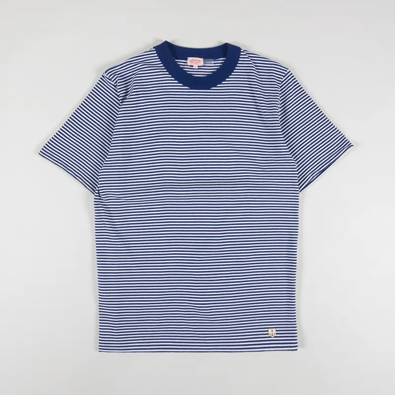 Armor Lux Heritage Stripe T Shirt Oceano Milk