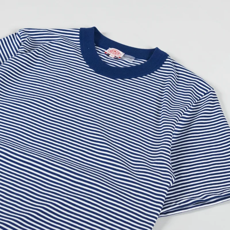 Armor Lux Heritage Stripe T Shirt Oceano Milk-1