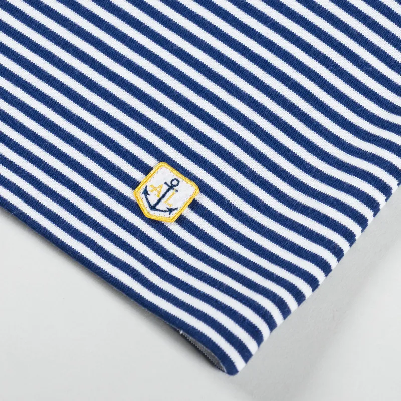 Armor Lux Heritage Stripe T Shirt Oceano Milk-2