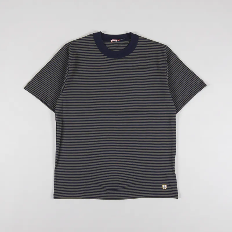 Armor Lux Heritage Stripe T Shirt Caccia Marine Deep