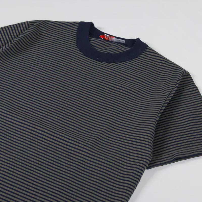 Armor Lux Heritage Stripe T Shirt Caccia Marine Deep-1