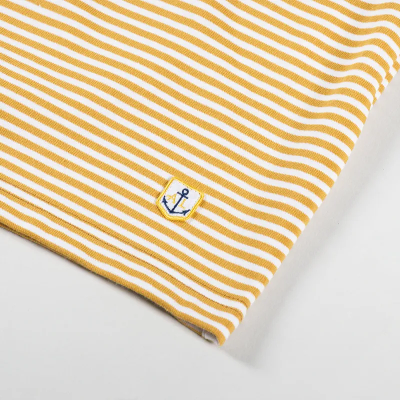 Armor Lux Heritage Stripe T Shirt Ambra Milk-2
