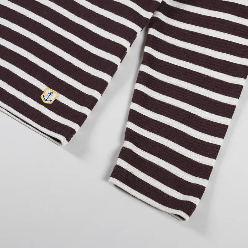 Armor Lux Mariniere ML Heritage T Shirt Dark Mahogany-2