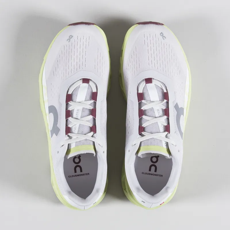 On Running Cloudmonster Shoes Frost Acacia-4