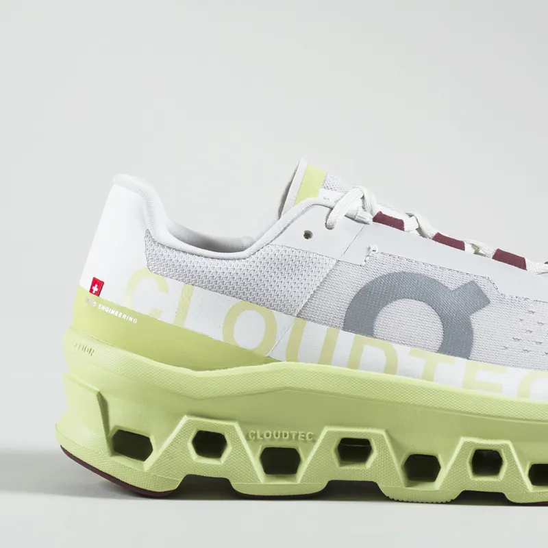 On Running Cloudmonster Shoes Frost Acacia-5