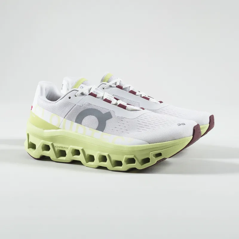 On Running Cloudmonster Shoes Frost Acacia