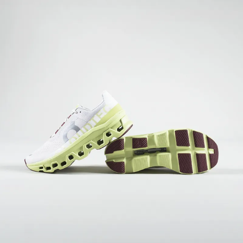 On Running Cloudmonster Shoes Frost Acacia-3