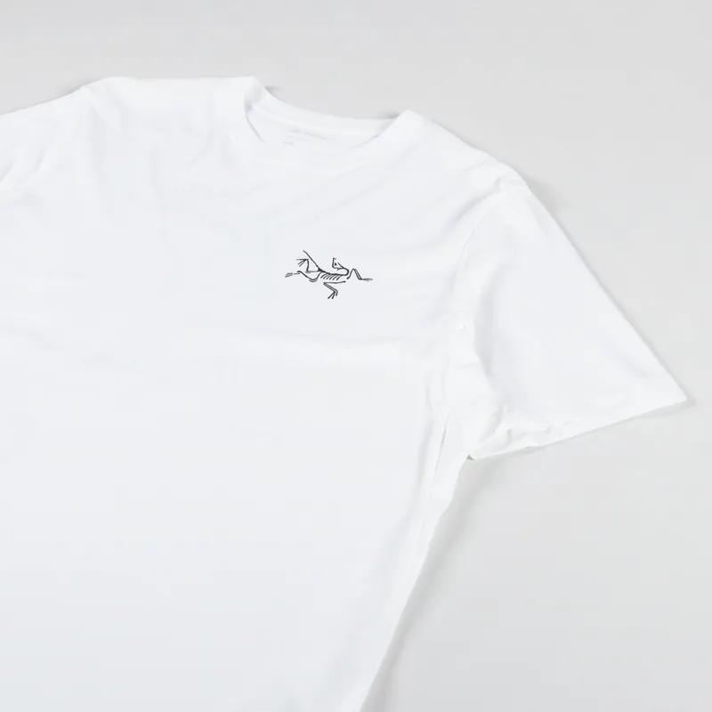 ARC’TERYX Tee White Minimal Tech Street Arc'teryx Mens Arc'Multi Bird Logo T Shirt Tee White Light