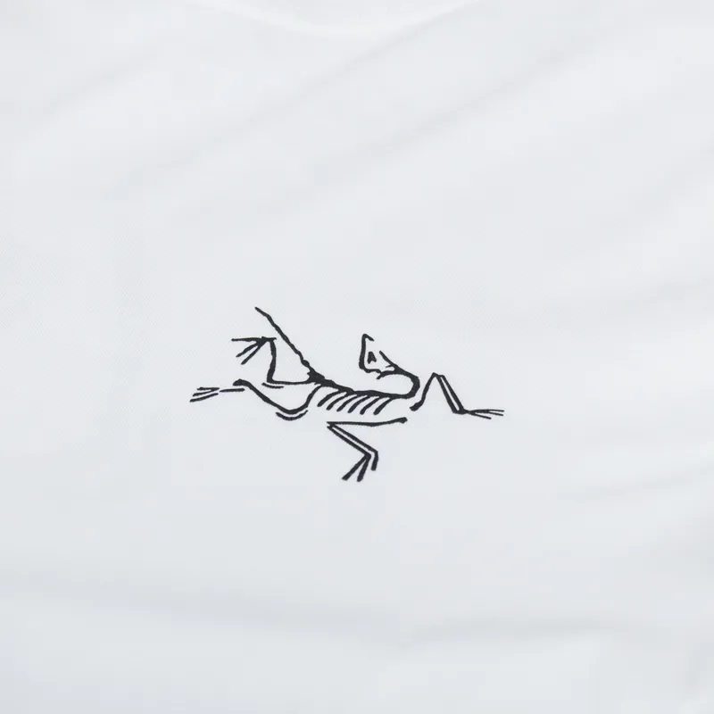 Arc'teryx Arc'Multi Bird Logo T Shirt White Light-5