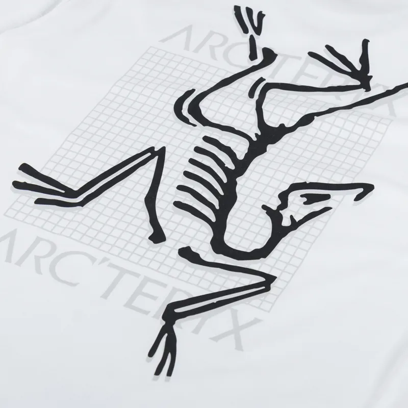 Arc'teryx Mens Arc'Multi Bird Logo T Shirt Tee White Light