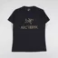 Arc'teryx Womens Arc'word T Shirt Black Canvas