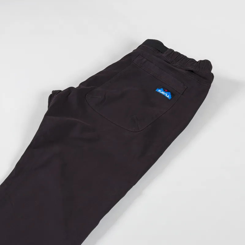 Kavu Mens Kumano Pant Trousers Licorice Purple Black
